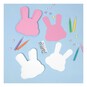 Pink and White Foam Bunny Shapes 15 Pack  image number 2