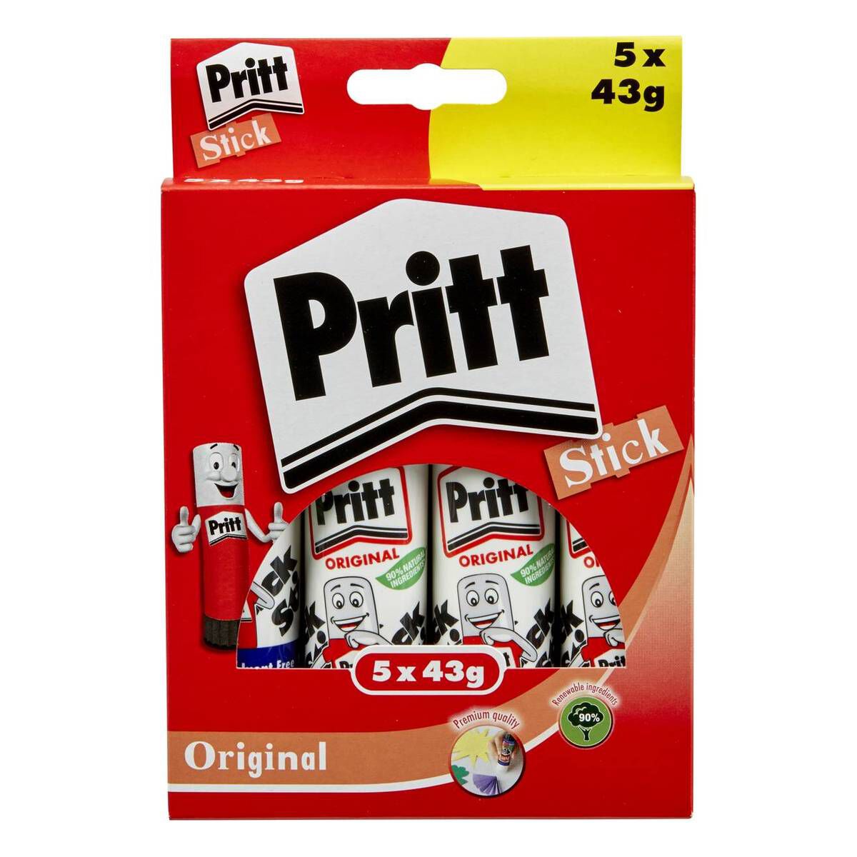 Pritt Stick 43g 5 Pack Hobbycraft