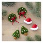 Make Your Own Crochet Christmas Earrings Kit 3 Pack image number 1