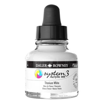 Daler-Rowney System3 Titanium White Acrylic Ink 29.5ml