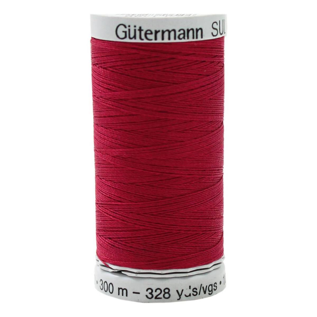 Gutermann Red Sulky Cotton Thread 30 Weight 300m (1169) Hobbycraft