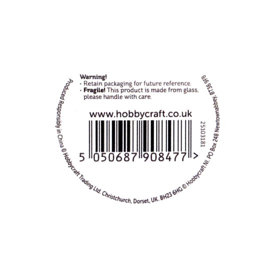 Create & Celebrate Glass Hurricane Tealight Holder 9cm image number 4