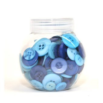 Hobbycraft Button Jar Blue image number 2