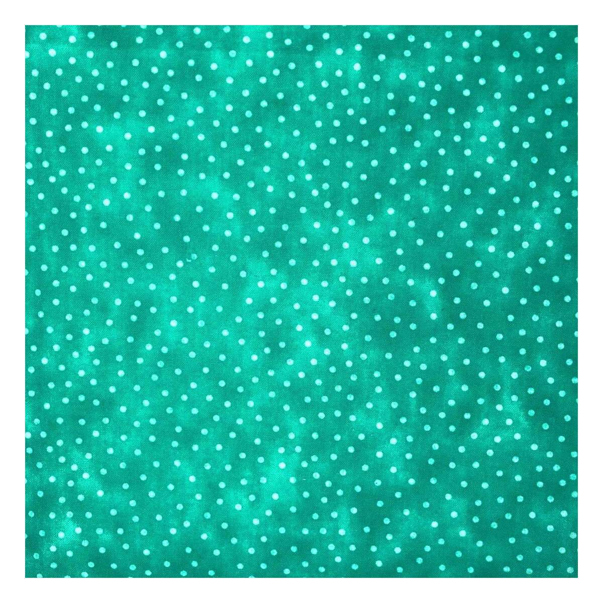 Aqua Spotty Cotton Textured Blender Fabric Pack 112cm x 2m Hobbycraft