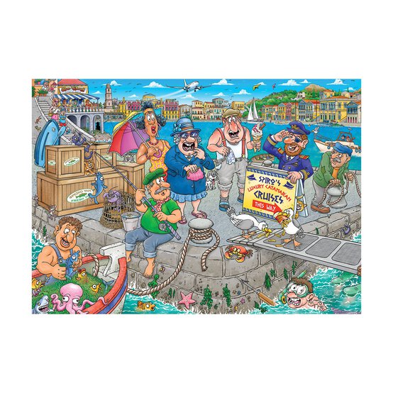 Wasgij Original 47 Boating Bedlam Jigsaw Puzzle 1000 Pieces image number 2