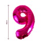 Extra Large Pink Foil Number 9 Balloon image number 2