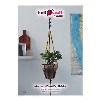 Knitcraft Macramé Plant Pot Holder Pattern 0158