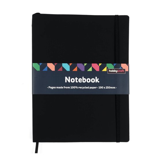 Black Eco Notebook 19cm x 25cm image number 7