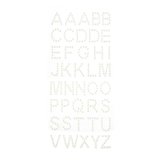 Pearl Alphabet Stickers image number 1