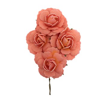 Champagne Clara Flower Wired Floral Picks 4 Pieces