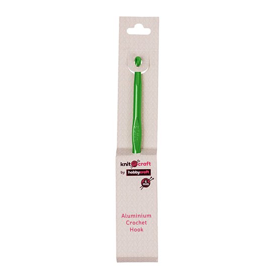 Knitcraft Green Crochet Hook 6mm image number 4