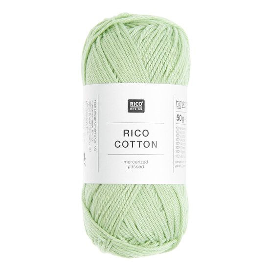 Rico Essentials Light Green Cotton 4ply 50g image number 1