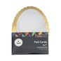 Gold Foil Oval Cards 5 x 7 Inches 6 Pack image number 4