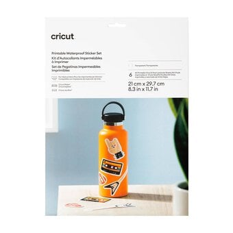 Cricut Transparent Printable Waterproof Sticker Set A4 6 Pack
