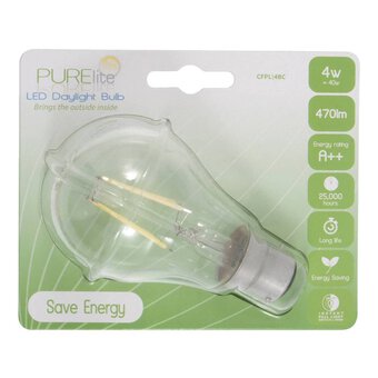 Purelite LED Daylight Bulb 4W BC