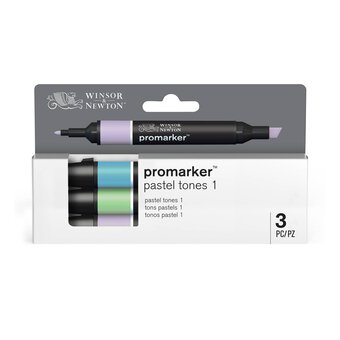 Winsor & Newton Pastel Tones 1 Promarkers 3 Pack