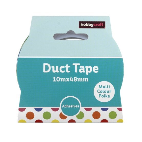 Multicolour Polka Dot Duct Tape 48mm x 10m image number 5