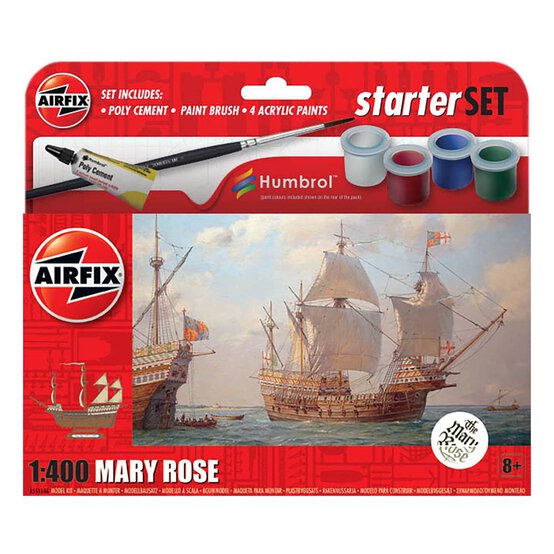 Airfix Mary Rose Model Starter Set 1:400 image number 1