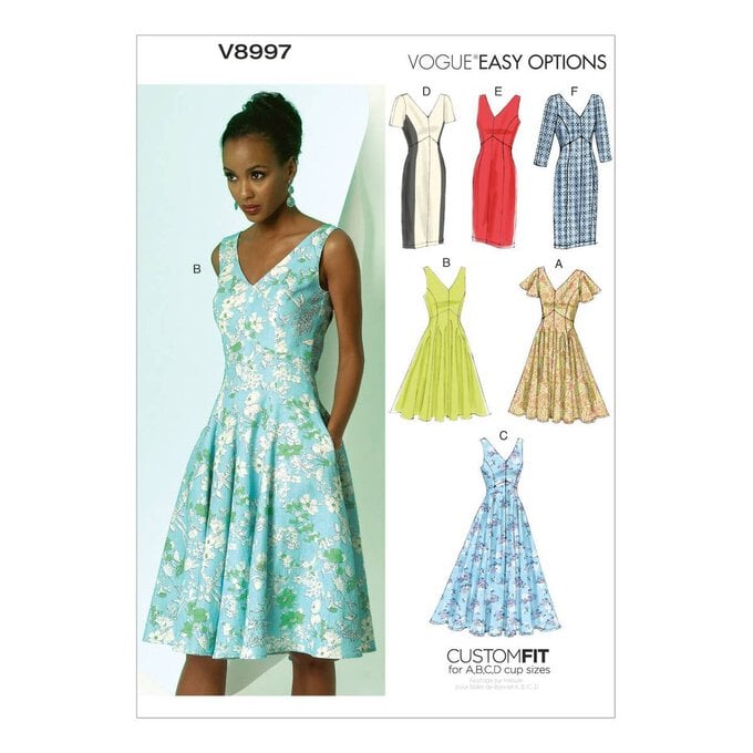 Vogue Women’s Dress Sewing Pattern V8997 (6-14) image number 1