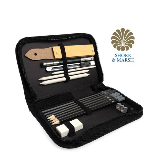 Shore & Marsh Sketching Set 16 Pieces image number 1