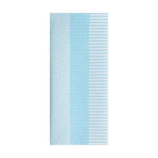 Light Blue Tissue Paper 70cm x 50cm 6 Pack image number 2