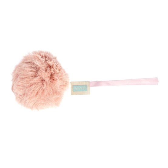 Pale Pink Faux Fur Pom Pom 11cm image number 4