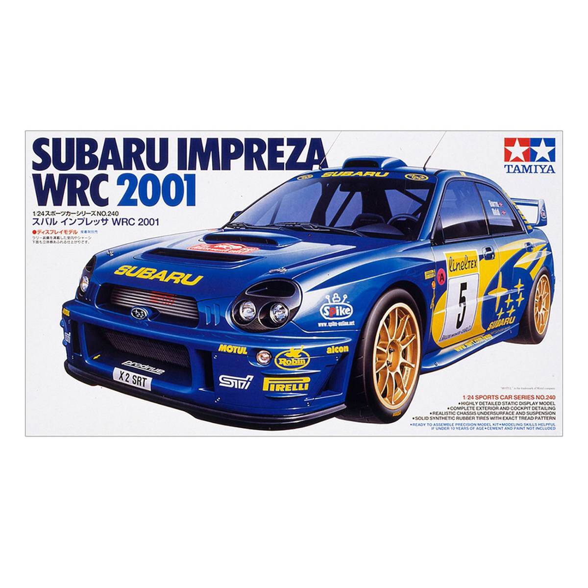 Tamiya Subaru Impreza WRC 2001 Model Kit 1:24 | Hobbycraft