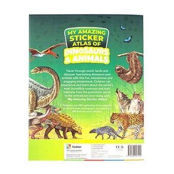 Dinosaurs and Animals Amazing Sticker Atlas Book image number 5