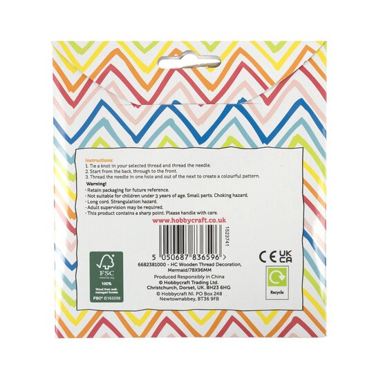 Mermaid Wooden Threading Kit image number 6