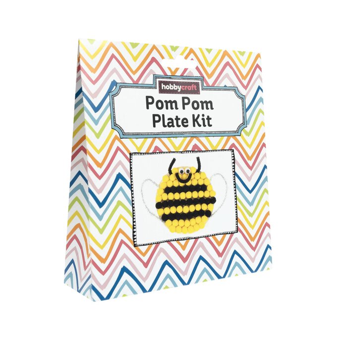 Bee Pom Pom Plate Kit image number 1