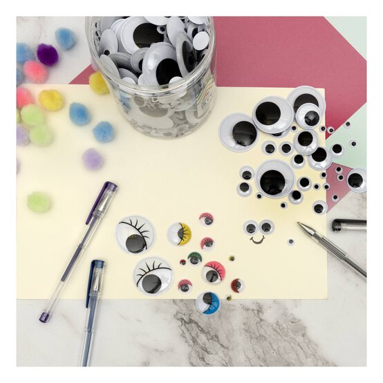 Black and White Googly Eyes Jar 1000 Pack  image number 2
