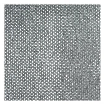 Black and Silver Sequin Polyester Jersey Fabric by the Metre
