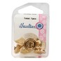 Hemline Gold Metal Military Anchors Button 7 Pack image number 2