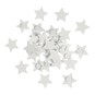 White Wooden Star Embellishments 30 Pack image number 1