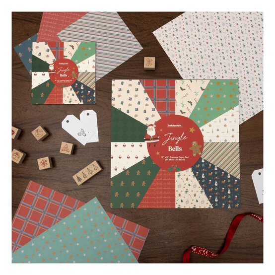 Jingle Bells 12 x 12 Inches Paper Pad 24 Sheets image number 2