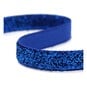 Metallic Cobalt Blue Woven Sparkle Ribbon 10mm x 2.5m image number 1