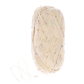 Knitcraft Cream Tweed Everyday Aran Yarn 100g  image number 3