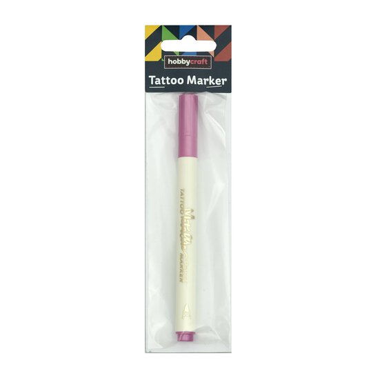 Pink Metallic Tattoo Marker Pen image number 4