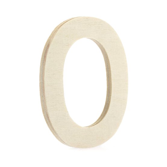 Small Wooden Letter O 6.5cm image number 1