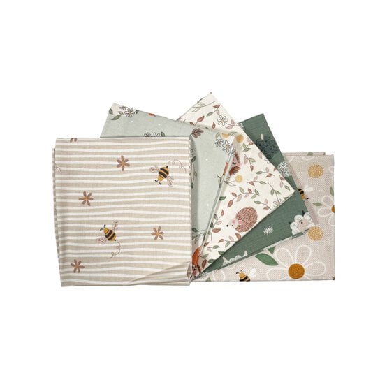 Bramble & Bumble Cotton Fat Quarters 5 Pack image number 1