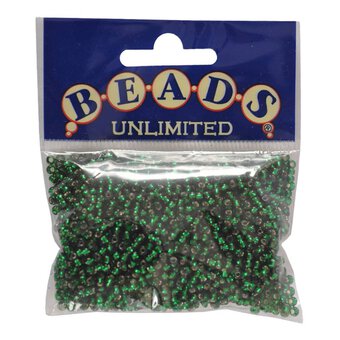 Beads Unlimited Emerald Rocaille Beads 2.5mm x 3mm 50g image number 2