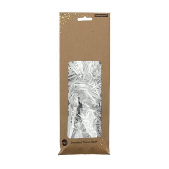 Silver Shredded Tissue Paper 25g
