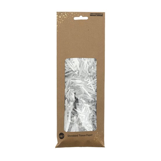Silver Shredded Tissue Paper 25g image number 2