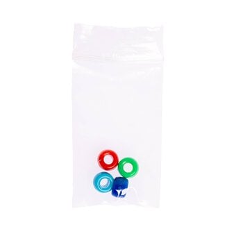 Clear Resealable Bags 37mm x 62mm 100 Pack image number 2