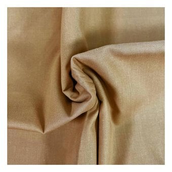 Light Brown Organic Premium Cotton Fabric by the Metre