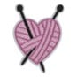 Trimits Yarn Heart Iron-On Patch image number 1