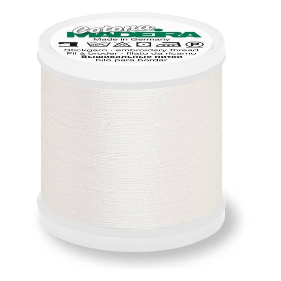 Madeira Off White Cotona 30 Thread 200m (752) image number 1