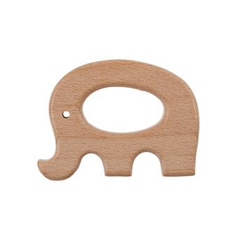 Trimits Wooden Elephant Craft Ring 6cm