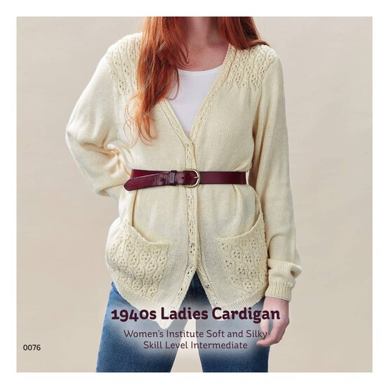 Women's Institute Vintage 1940s Ladies Cardigan Digital Pattern 0076 image number 3