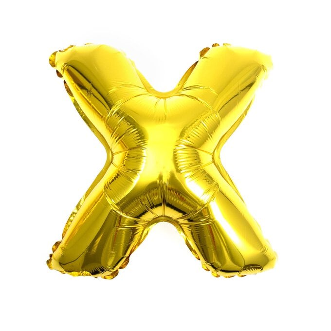 Gold Foil Letter X Balloon image number 1